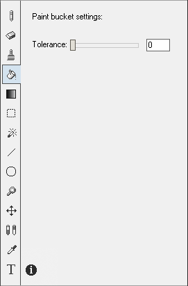 Paint bucket settings