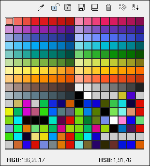 Unlocked palette