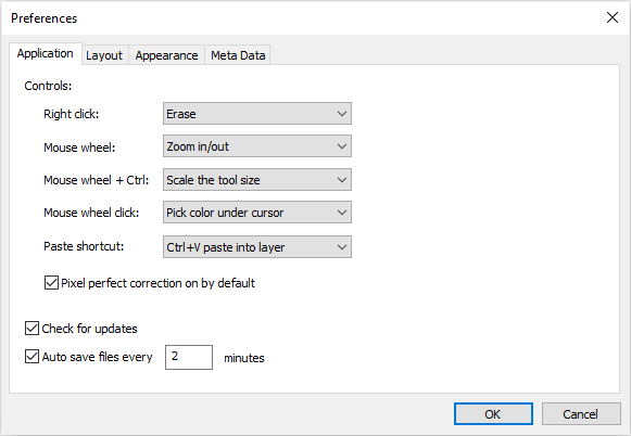 Set tool preferences for right mouse button