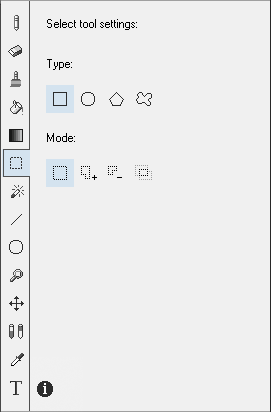 Selection settings