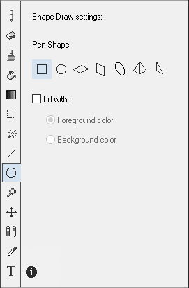 Shape settings